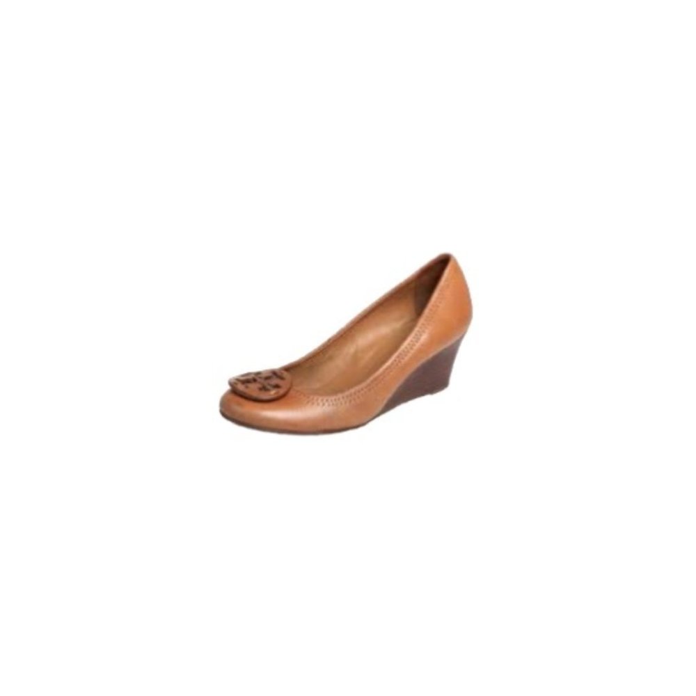 Tory Burch “Sally” Tan Leather Wedges - Women’s Size 5.5